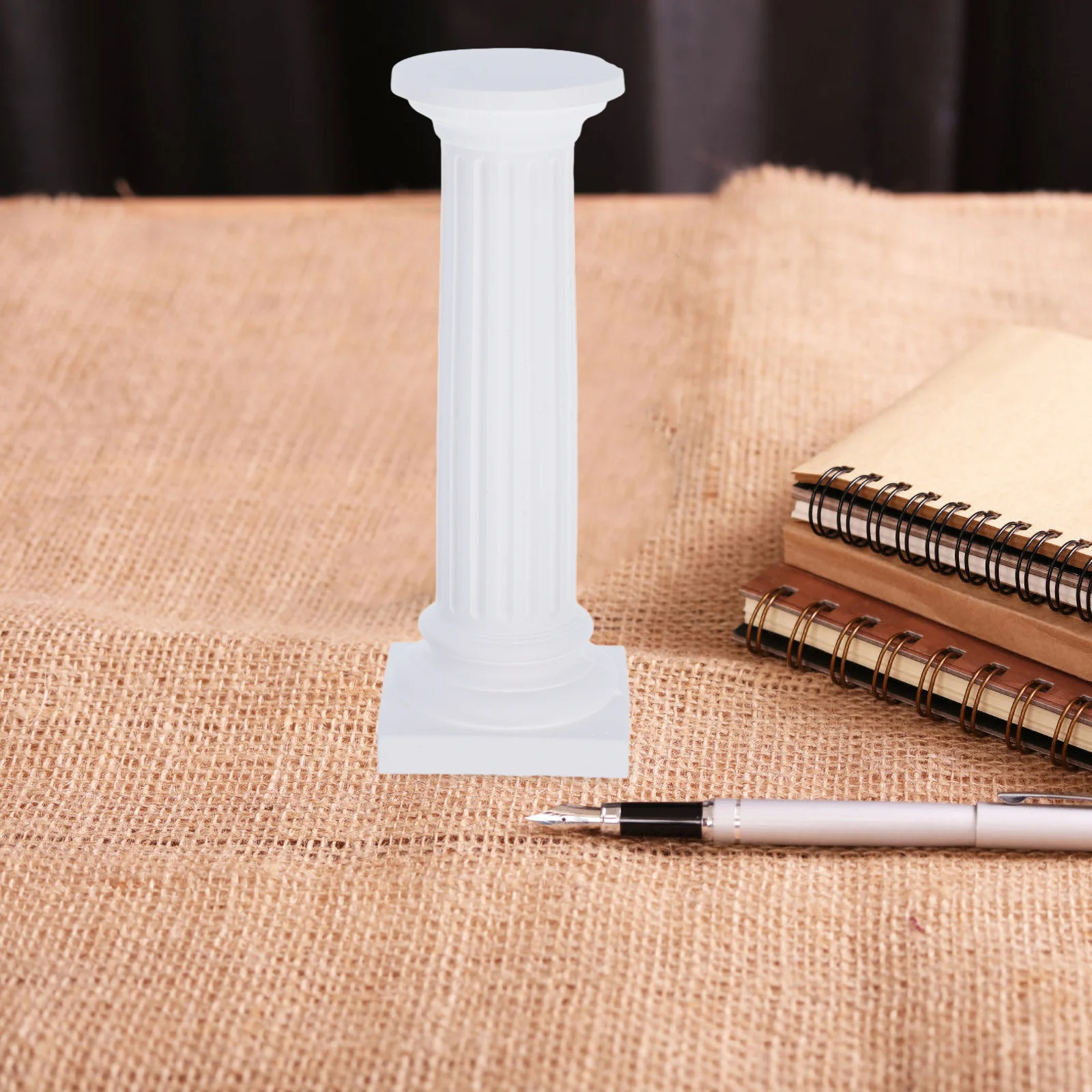 Coluna romana estátua de gesso ornamento esculpido à mão base de exibição decorativa suporte para casa escritório shopping artístico decoração pilar romano