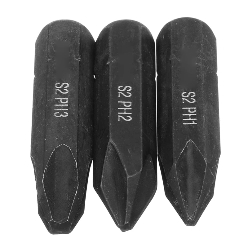 Set Black Strong and Wear-resistant Screw Impact Bit Wear-resistant Hand Tools
