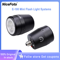 NiceFoto E-100 Studio Camera Flash Light Equipment With E27 bulb holder Wireless Flash Trigger for Photography Fill Light