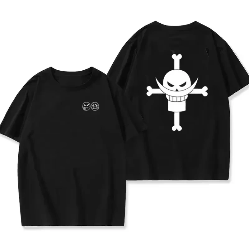 2025 novo pirata ace edward newgate camiseta cosplay das mulheres dos homens camiseta de algodão manga curta anime japonês harajuku roupas