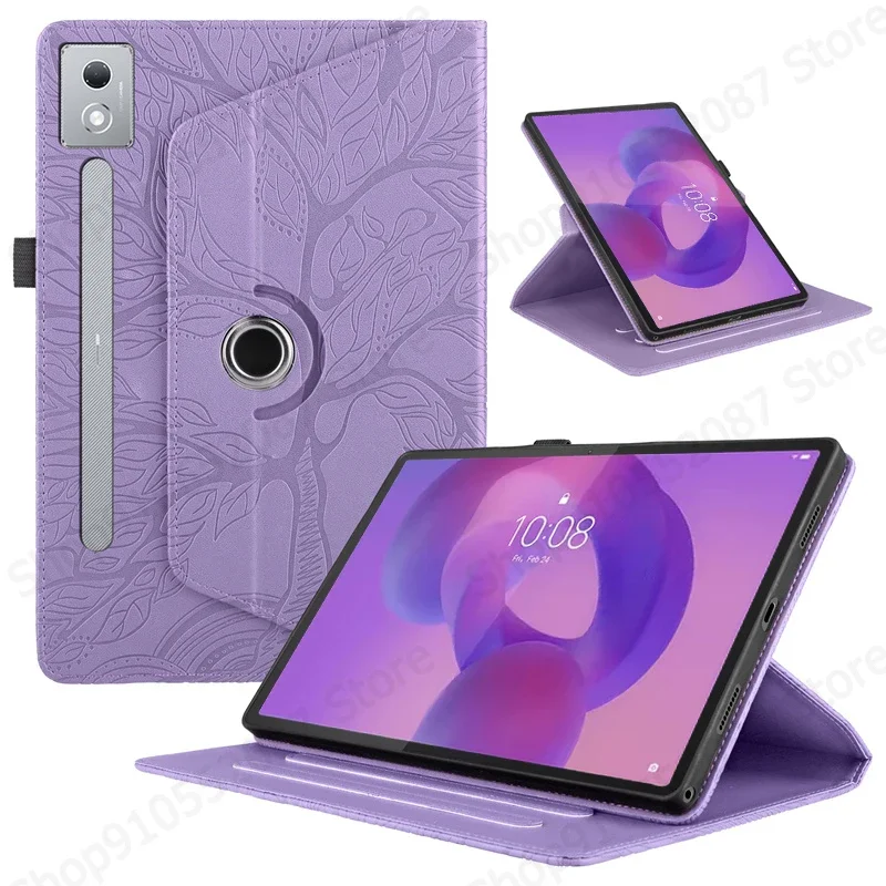 

Чехол Gefenis Coque для Lenovo Idea Tab Pro Tb373fu, вращающийся на 360° чехол-подставка из искусственной кожи, чехол для планшета Idea Tab Pro 12,7, чехол