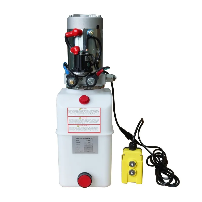 For hydraulic power unit 12V24V DC single and double acting small assembly automobile tail plate
