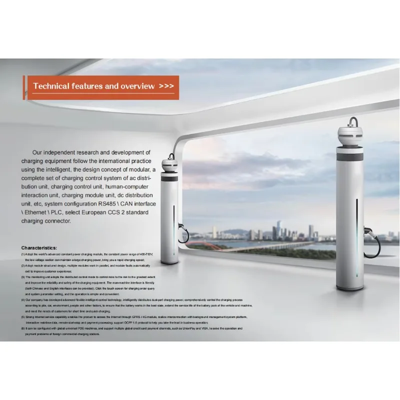 40KW DC-oplaadstapel Opladen Stating Power New Energy Ev CCS2/GBT