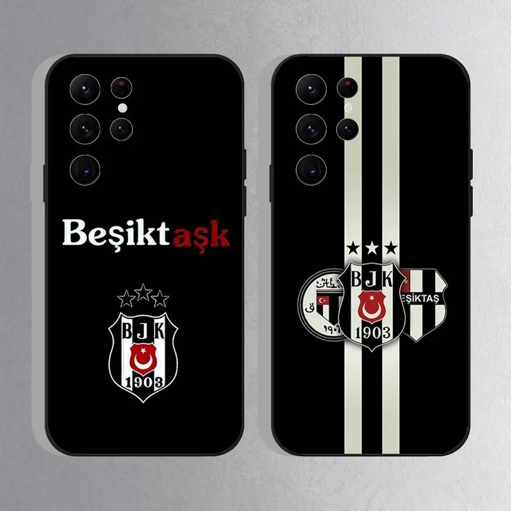 Модный чехол для телефона B-Besiktas BJK Turky для Samsung S10, S21, FE, S21, S26, S25, S24, S23, Ultra, S9, S22, Plus, черный, противоударный, из ТПУ