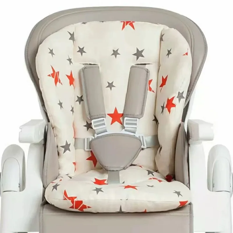 Cojín para silla alta para bebés y niños, alfombrilla para asientos elevadores, alfombrilla para cojín, cojín para silla de alimentación, cojín para cochecito, estera de tela de algodón