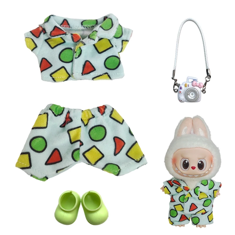 Cute Doll Clothes Outfit For 17cm Labubu V2 V1 Doll's Kawaii Clothing Different styles Cosplay dress Kid Toy Gifts For Labubu