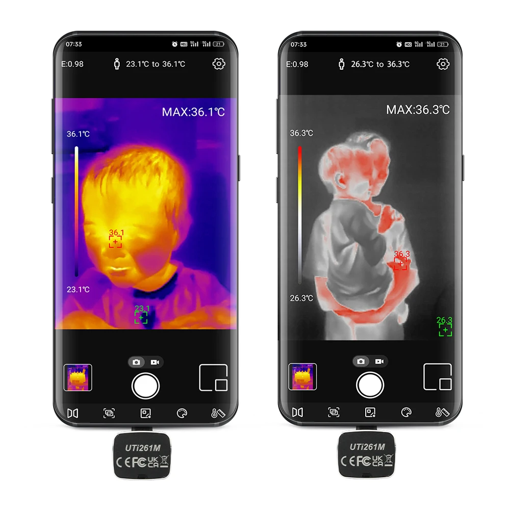 UNI-T UTi261M Thermal Camera 256x192 Infrared Heat Image Camera Thermal Imager for Android Phone (not for iPhone Type-C)