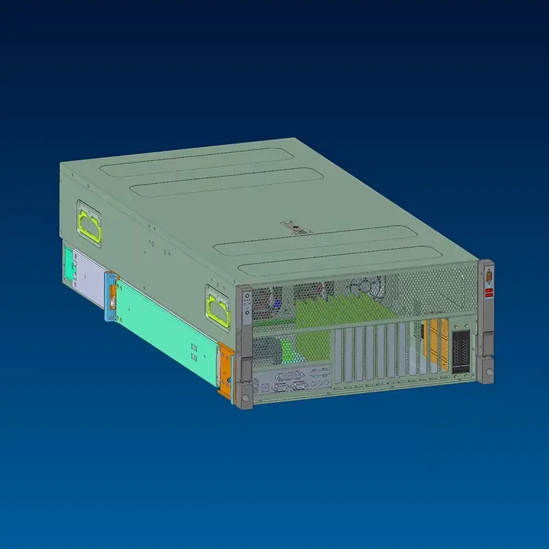 BOLRZO High performance 5U 4 GPU card PCIe5.0 4090 5090 server AI server 4 card GPU chassis, rendering chassis 5U AI chassis,