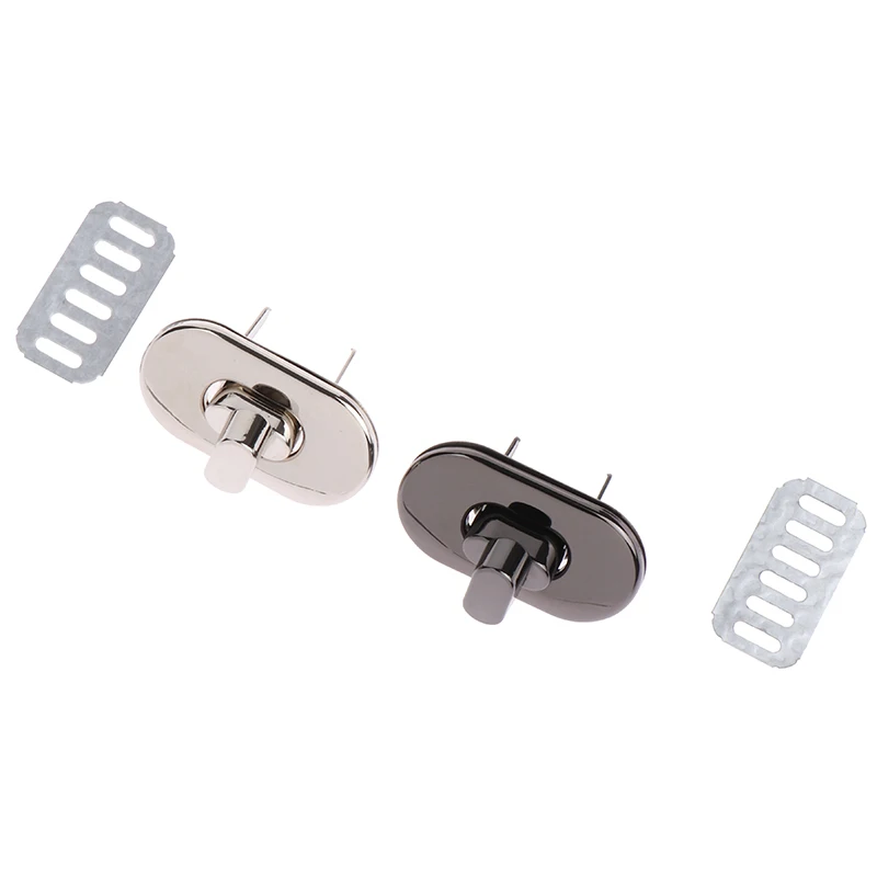 1PCS Mini Oval Twist Lock Metal Closure Buckle Turn Locks For Purse Wallet Women's Handbag Shoulder Bag Accessories