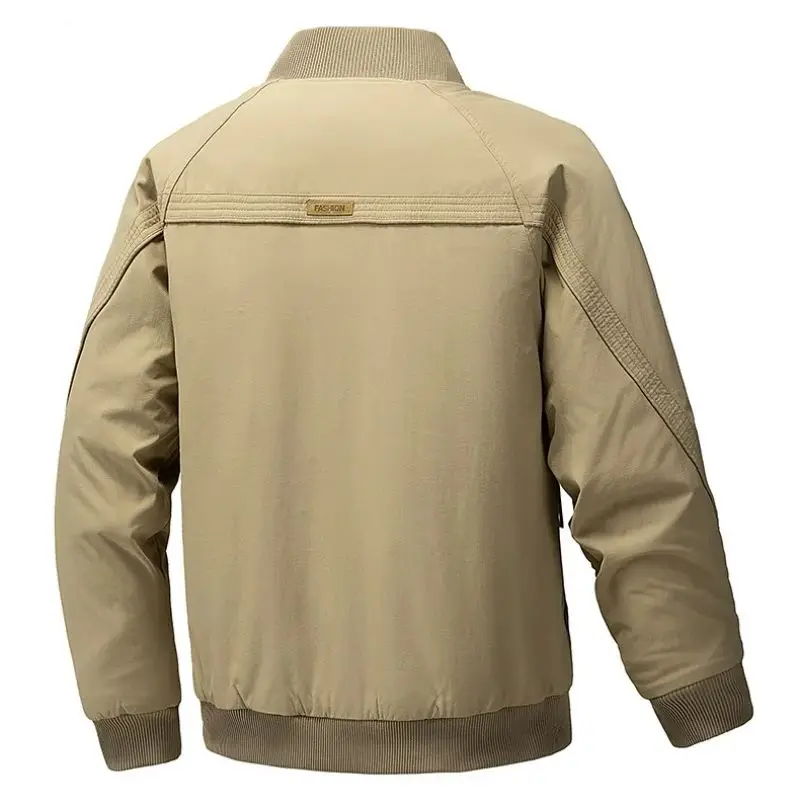 الرجال سميكة القطن وسادة مبطنة الوقوف طوق ملابس العمل الدافئة الخريف الشتاء معطف عادية العصرية الراقية فيبي #2