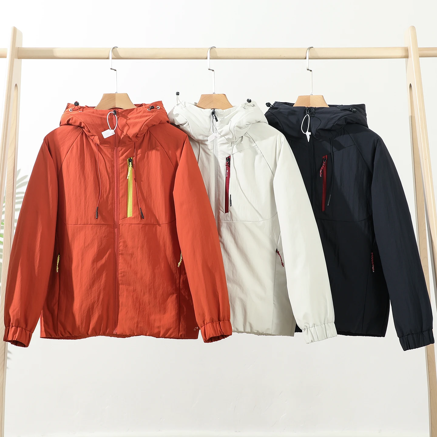 

High-End 90 Du down Jaet Men's Thiened Outdoor Hooded Coat Windproof Warm Casual Sle Polyester Fiber Faion Urban