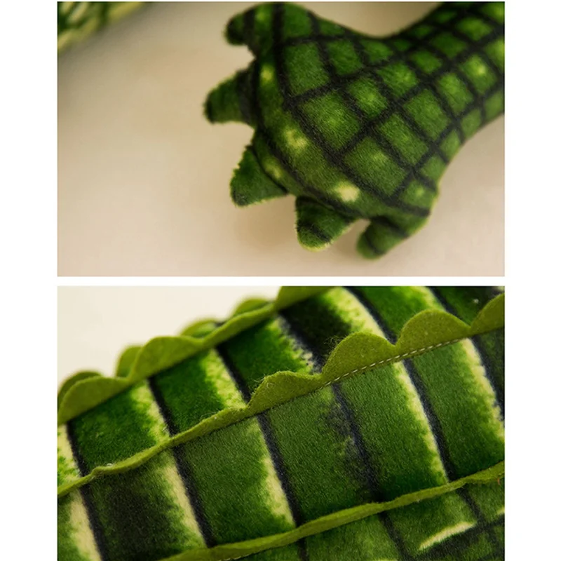 MACH-2Pcs 100Cm Stofftier Echtes Leben Alligator Plüsch Simulation Krokodil Kawaii Kreative Kissen Für Kinder