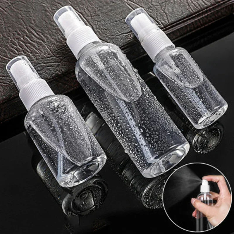 Transparent Hair Spray Bottle Sprayer 50pcs Rechargeable Perfumers Plastic Spray Bottles Glass Perfume Atomizer Perfumes Woman