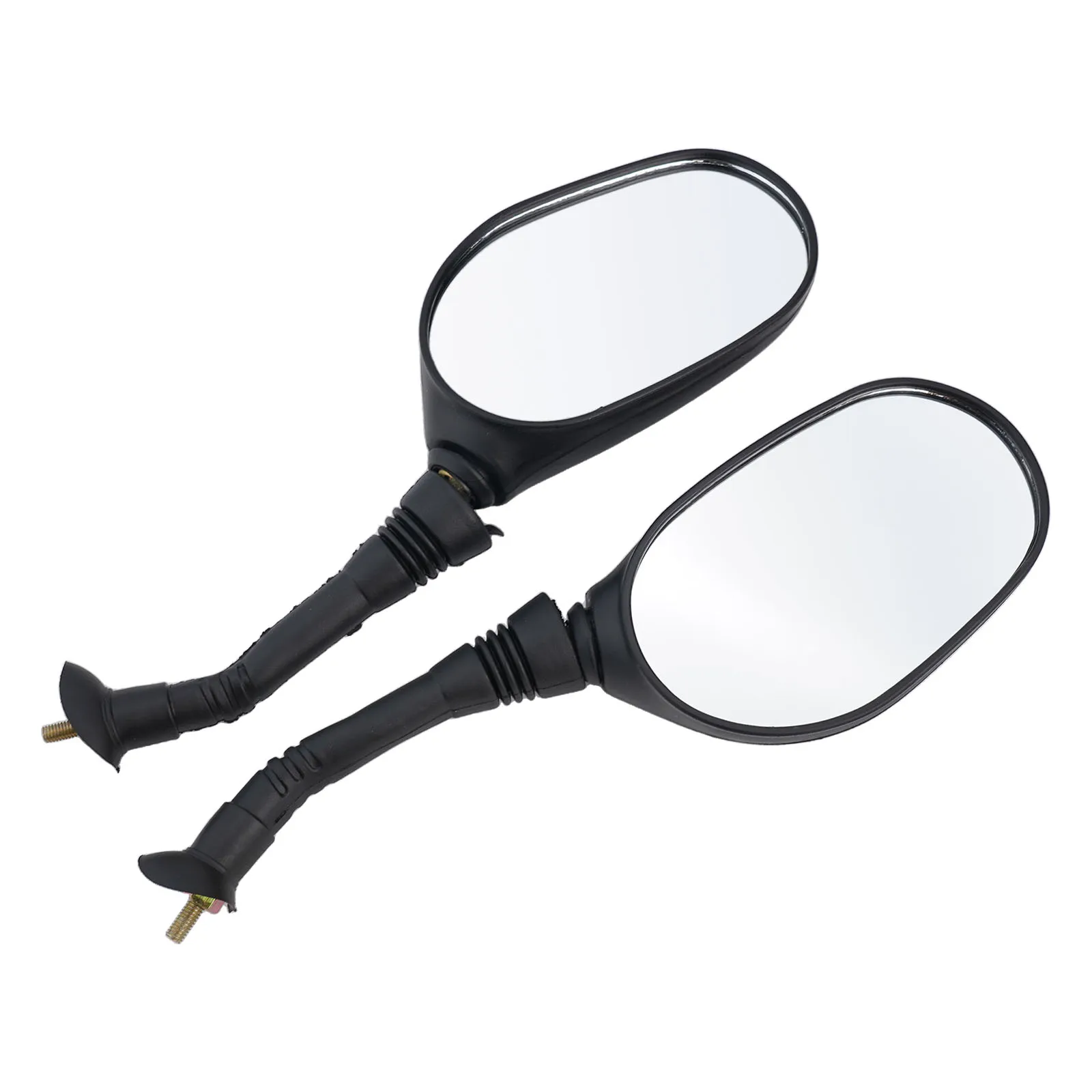 1Pair Left/Right Electric Bicycle Rearview Mirrors Black  3D 6mm/8mm Bike Cycling Clear Wide Range Back Sight Rearview Reflector