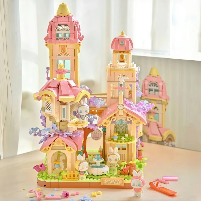 

EMMA Secret Forest Series Building Blocks Dream Castle Splicing Model Home Furnishings Educational Toys Christmas Gift