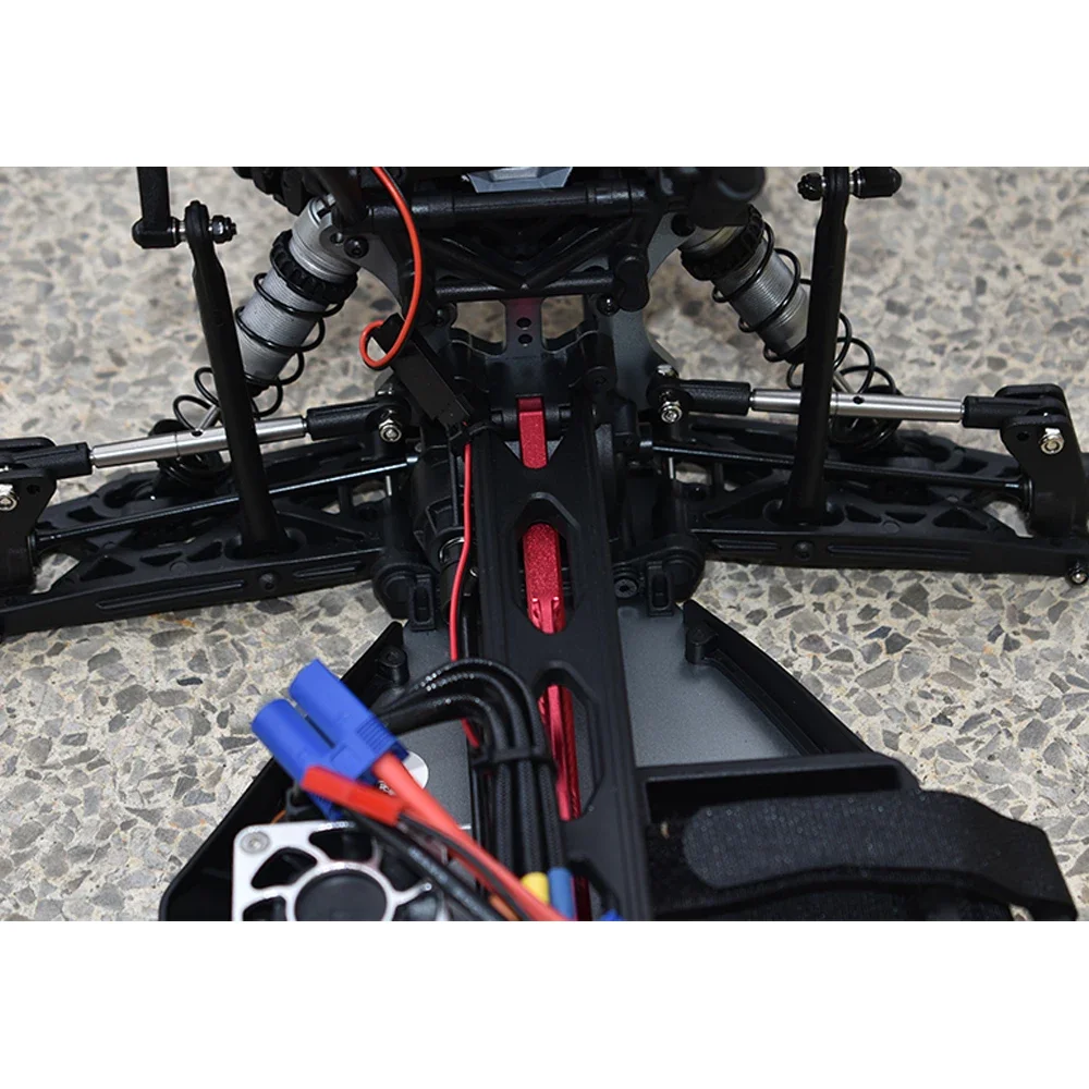 GPM Metalowy przedni drążek kierowniczy ze stali nierdzewnej + drążek kierowniczy tylnego ramienia LOS 231057 +LOS 234022 dla LOSI 1/10 Lasernut