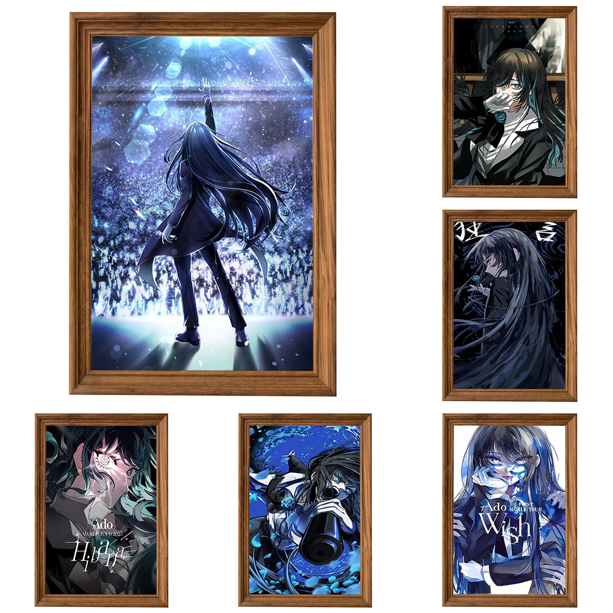 

2025 Hot Sale Ado WORLD TOUR Poster Picture on the Wall Decoration Items Interior Paintings Vintage Living Room Decor