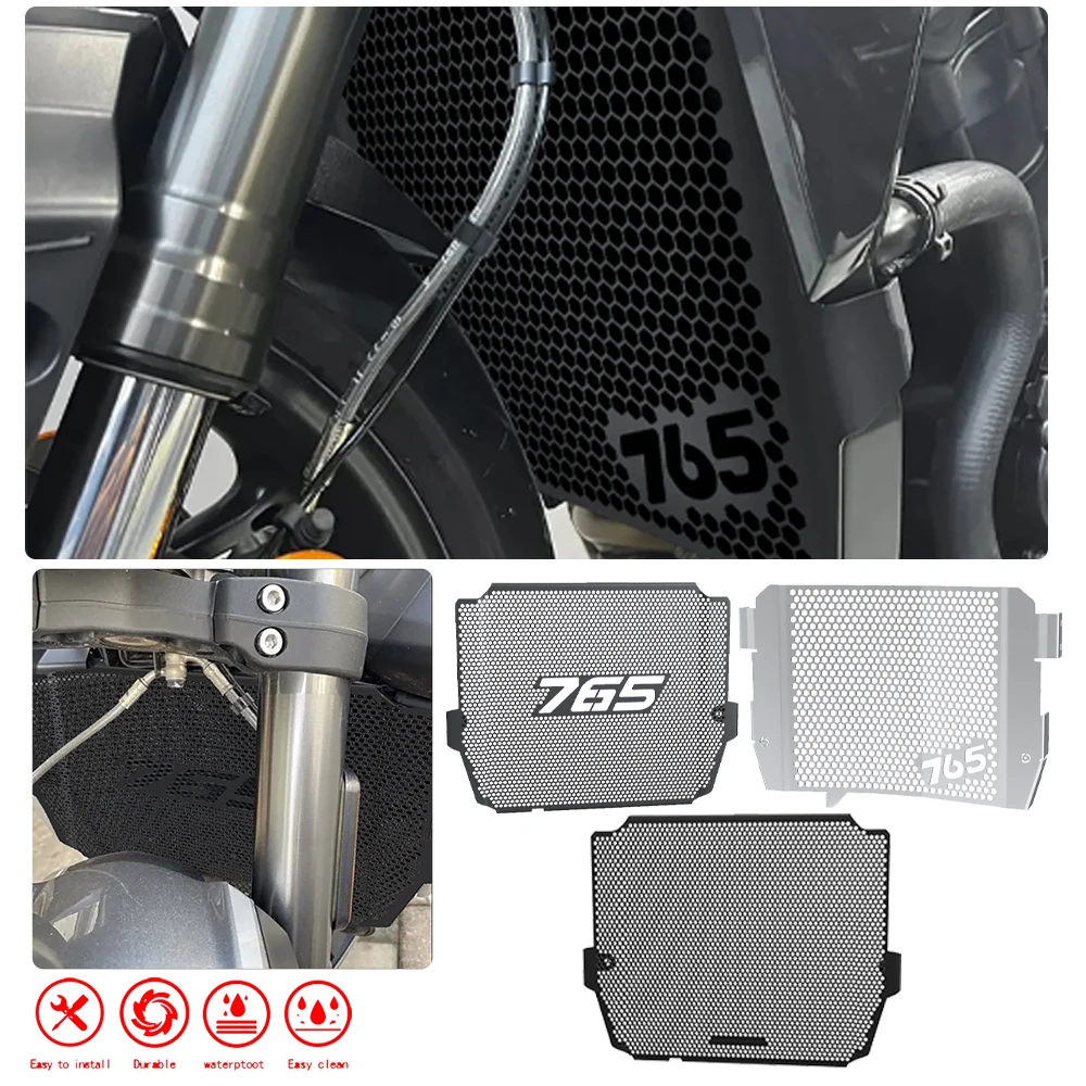 

For Street Triple StreetTriple 765 R RS 2023 2024 Moto2 Edition Motorcycle CNC Radiator Grille Guard Cover Fuel Tank Protecion