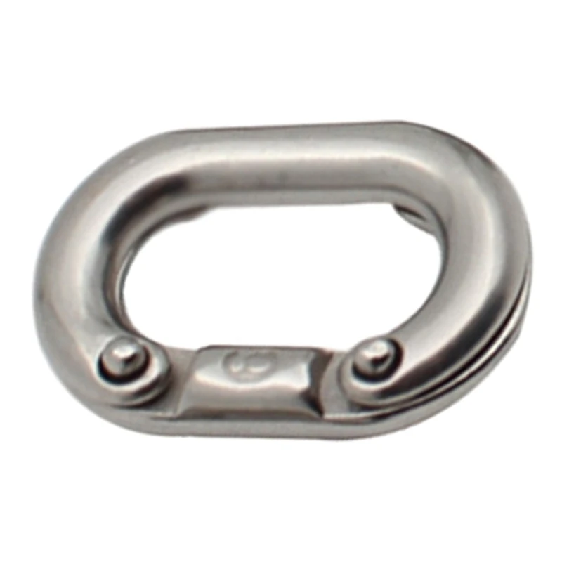 1 ชิ้นเหล็ก Marine Grade เรือ Anchors CHAIN ​​Link โลหะเรือ Anchors CHAIN ​​Link Connector Part C Link แยกการเชื่อมต่อ