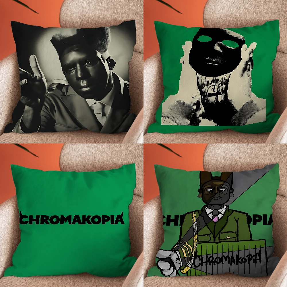 Chromakopia T-Tyler C-Creator Pillow Case Soft Cushion Cases for Farmhouse Sofa Decor Home Decorations and Protector Pillow Case