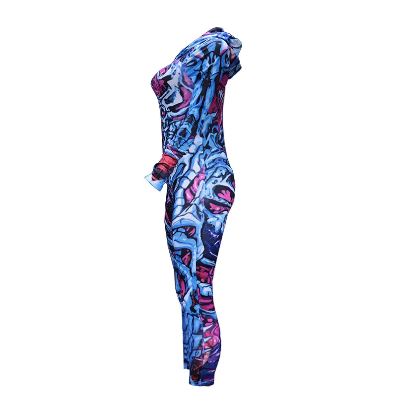 Halloween horror night ghost season ghoul y2k ghost festival ghost vigil cosplay atmosphere costume party prom women\'s jumpsuit