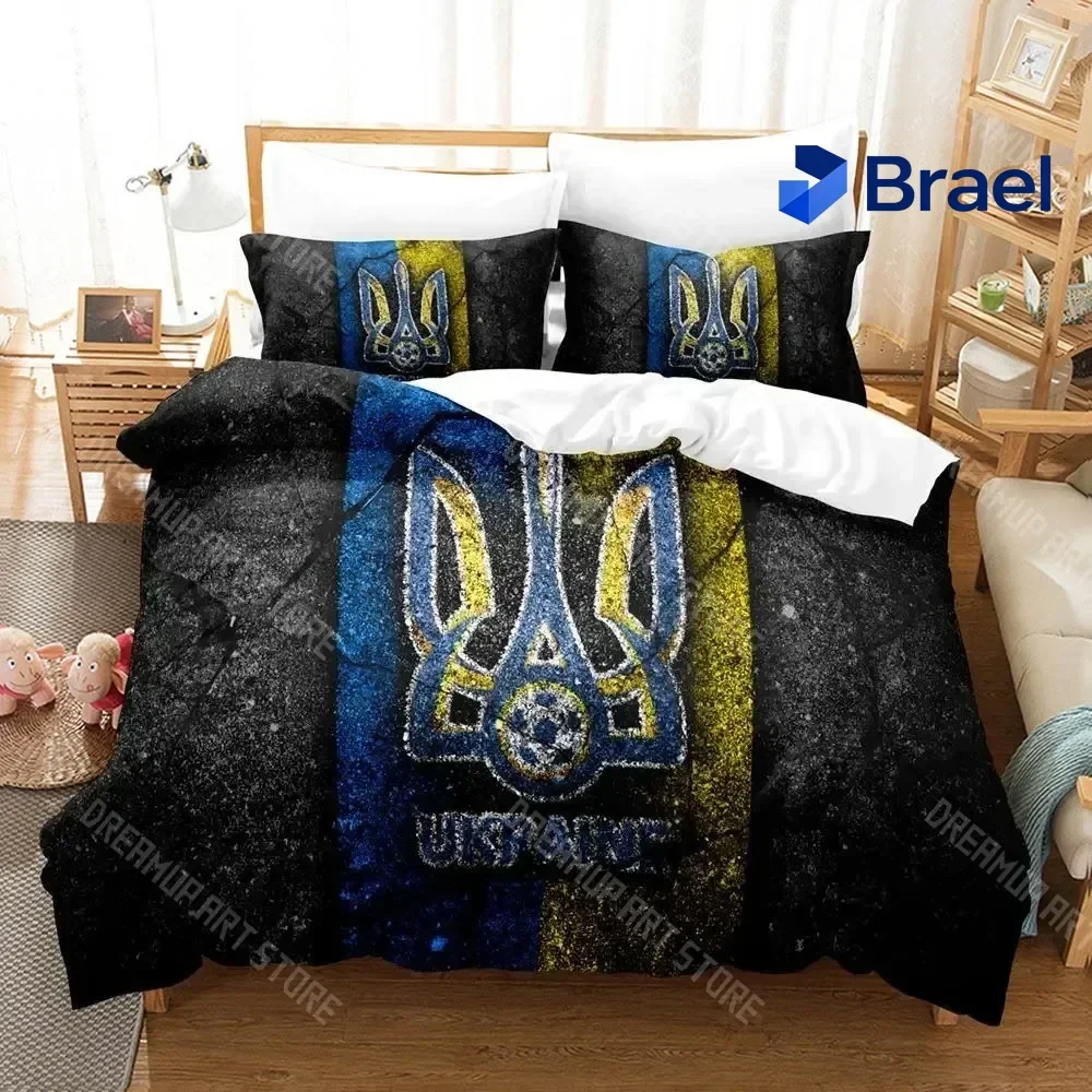 Exquisite 3D Print Ukrainian Bedding Set Single Twin Full Queen King Size Bed Set Adult Kid Bedroom Duvetcover Sets UKRAINE