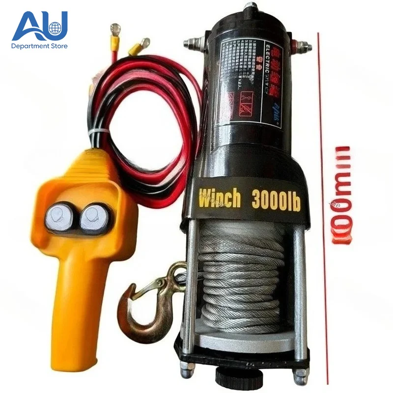 Vehicle Self-rescue Off-road Winch 3000lbs 12V 24V Off-road Vehicle Winch Electric Winch Traction for Vehicle Crane