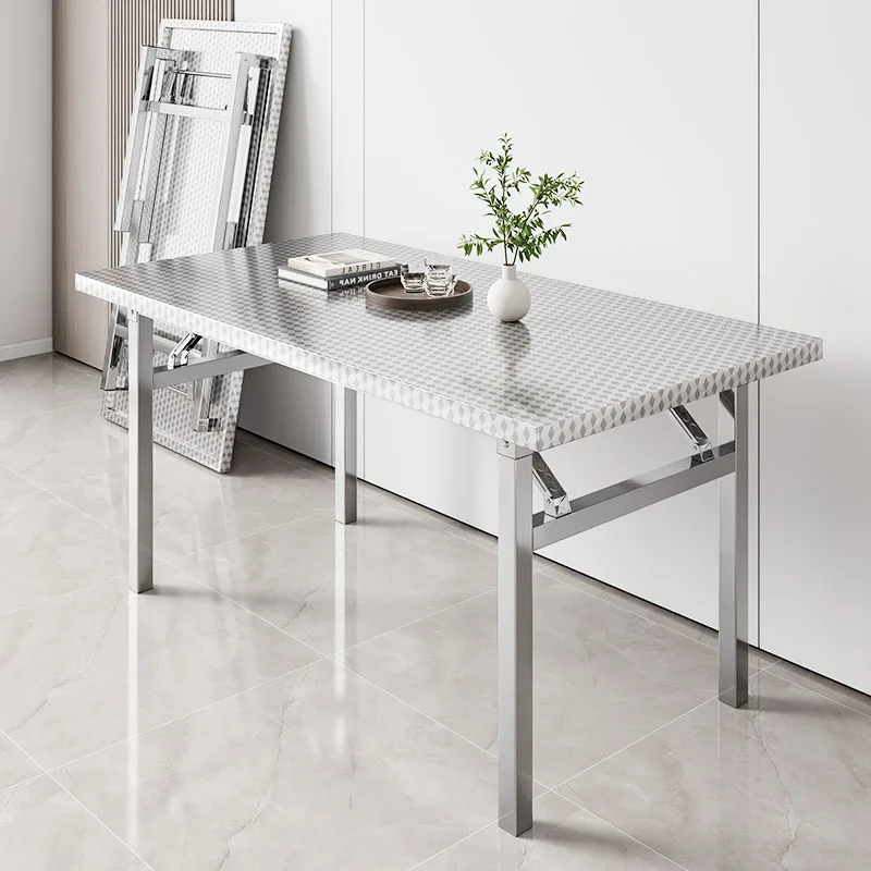 Multifunktionaler faltbarer Tisch aus Edelstahl, tragbarer Outdoor-Camping-Schreibtisch, kommerzielles Buffet, Serviertheke, Esstisch für Zuhause