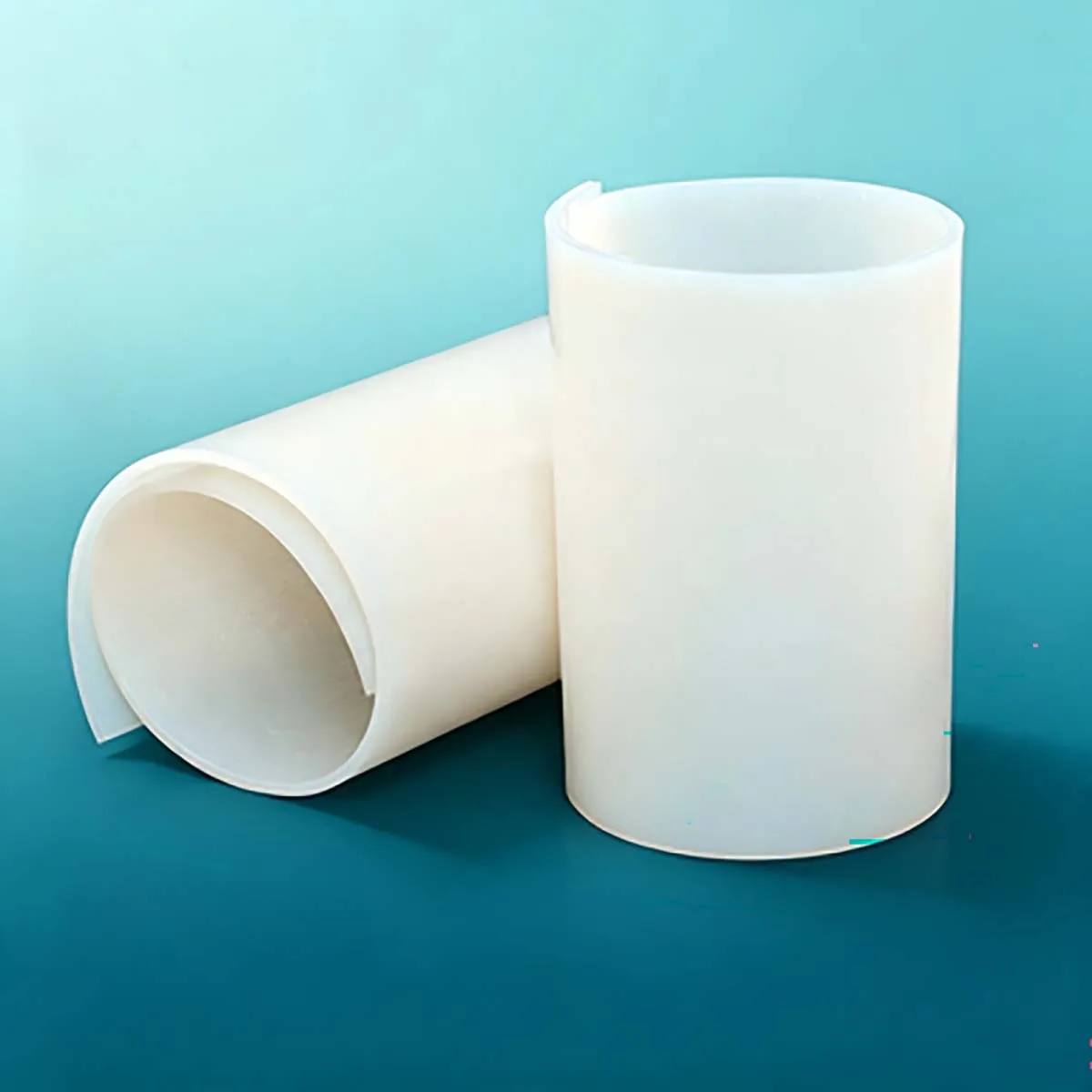 Solid Natural Color Silicone Sealing Strip High Temp Tear Resistant Glass Cushion Rubber Strip Custom Size