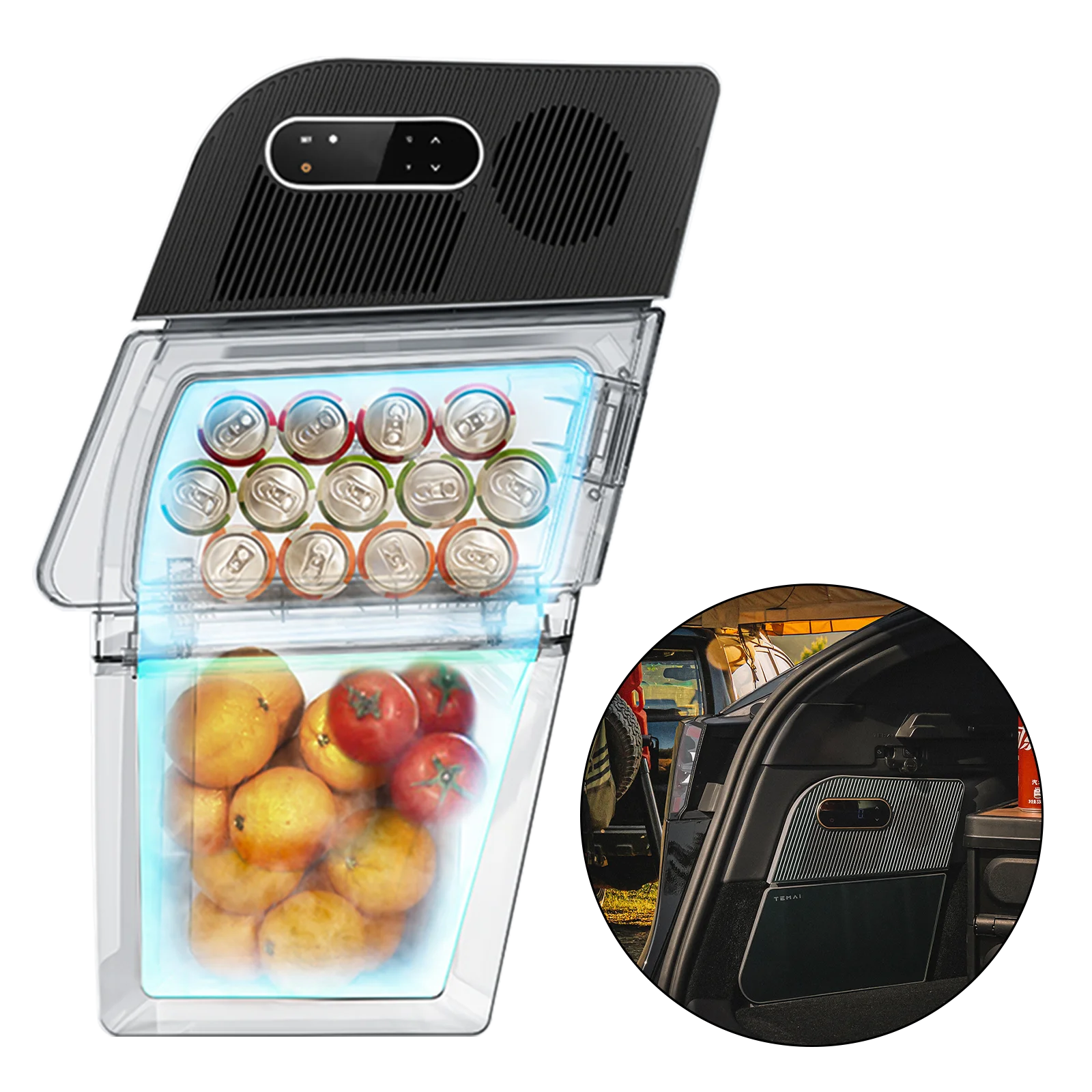 

Car Fridge 15L Auto Refrigeration Compressors for Tesla Model Y Trunk Volt Refrigerator 12V Portable Outdoor Travel Camping