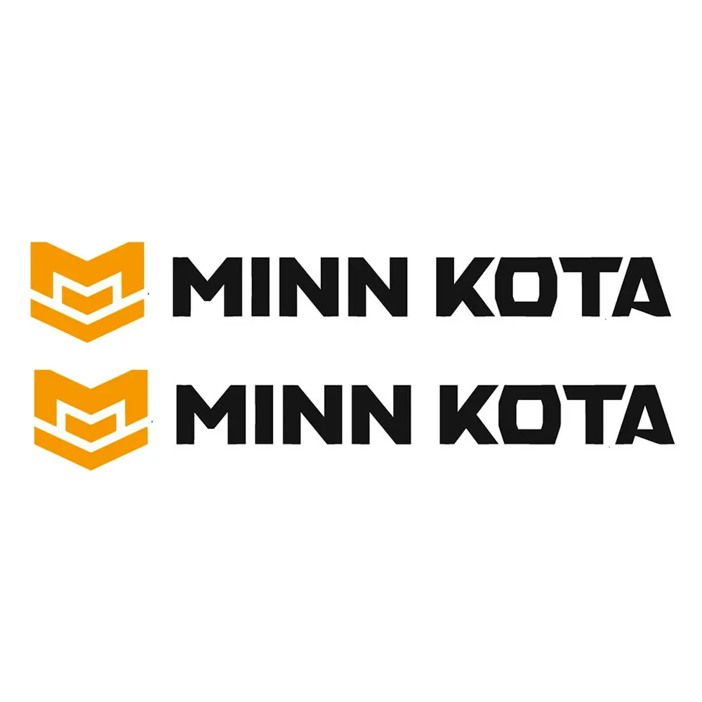 2 Piece For MINN KOTA Vinyl Fishing Boats Gear Graphic Sticker Decal