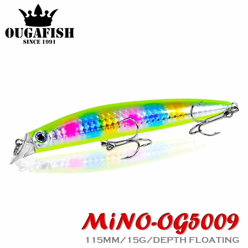 

2022 Floating Minnow Fishing Lure 115mm 15g Wobblers Accesorios De Pesca Blackfish Isca Artificial Leurre Carnassier Equipment