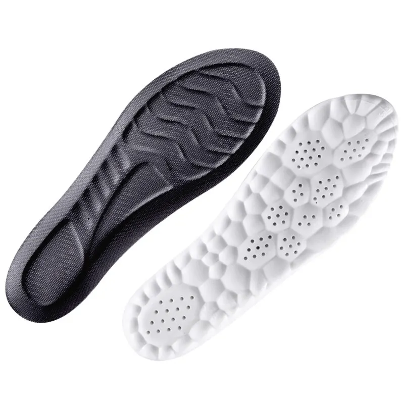 5D Sports Insoles for Shoes PU Soft Running Insole for Feet Breathable Shock Absorption Shoe Sole Arch Support Orthopedic Insert