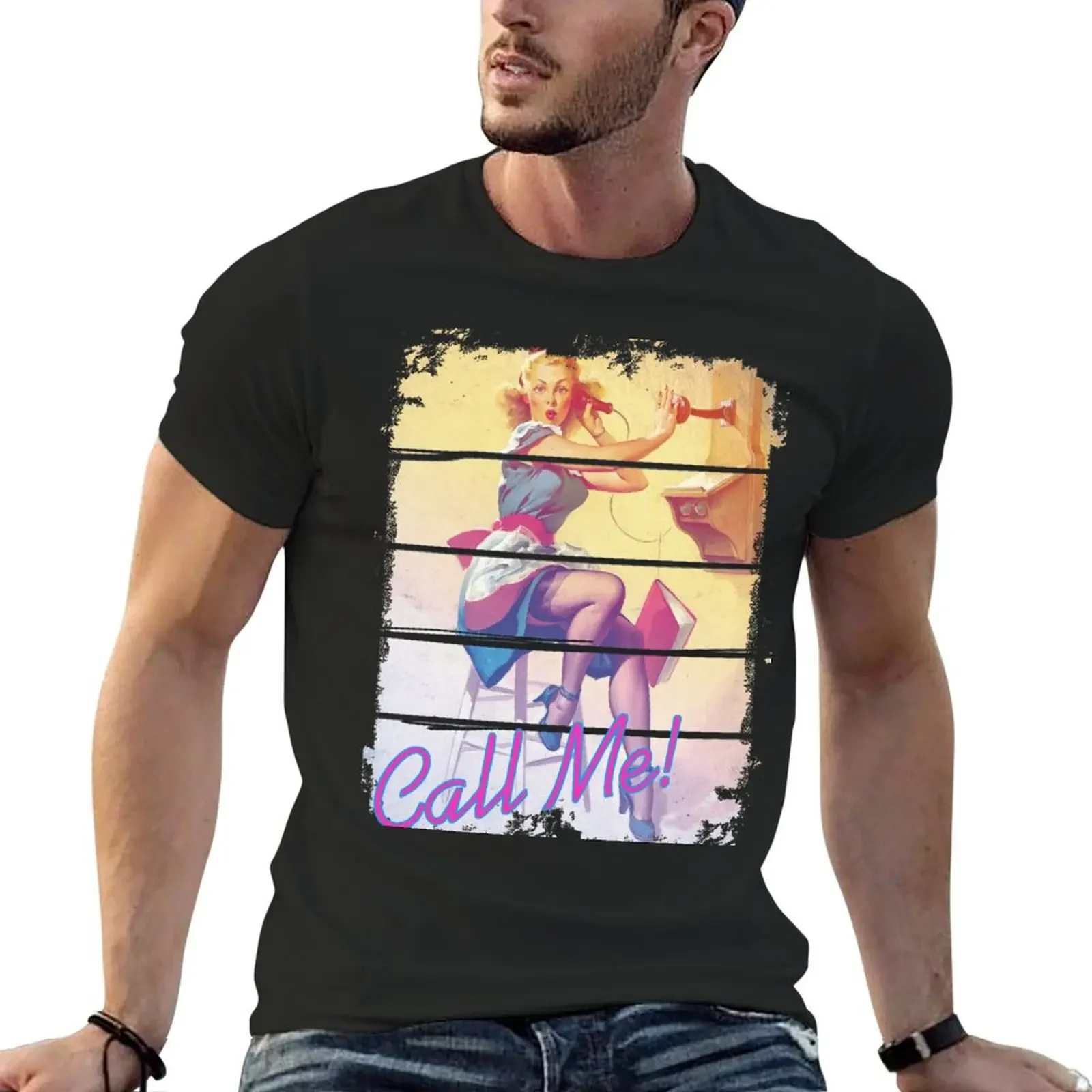 

Call Me PinUp T-Shirt Anime t-shirt plain mens graphic t-shirts