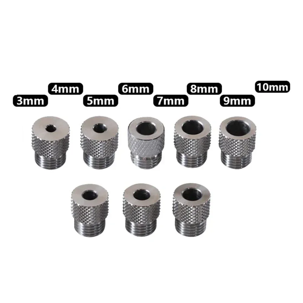 1pc Drill Sleeve 3/4/5/6/7/8/9/10mm For Woodworking Drill Dowelling Jig Guide Locator Stainless Steel Power Tools Accessories