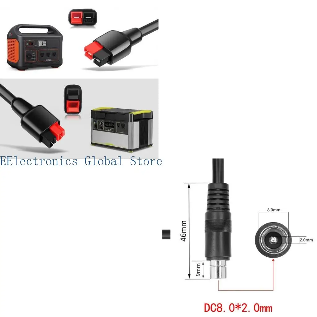 462B 16AWG Power Cable Wire With 30A Andson And DC8020 Male Port 150Cm Length