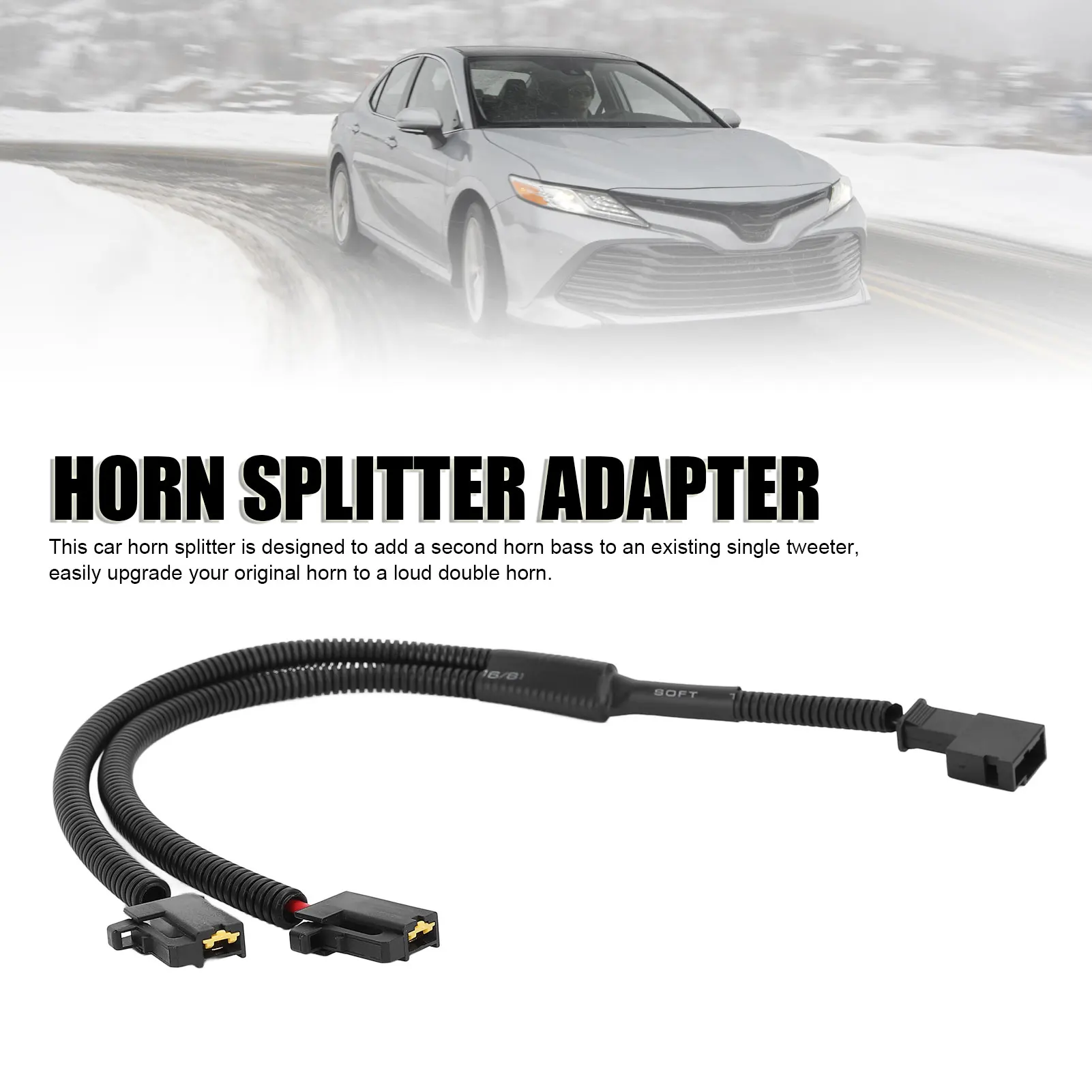 Autohupe Y-Adapter Splitter-Kabelbaum 1-zu-2 für Toyota REIZ und CROWN Plug-and-Play Sicher und Langlebig