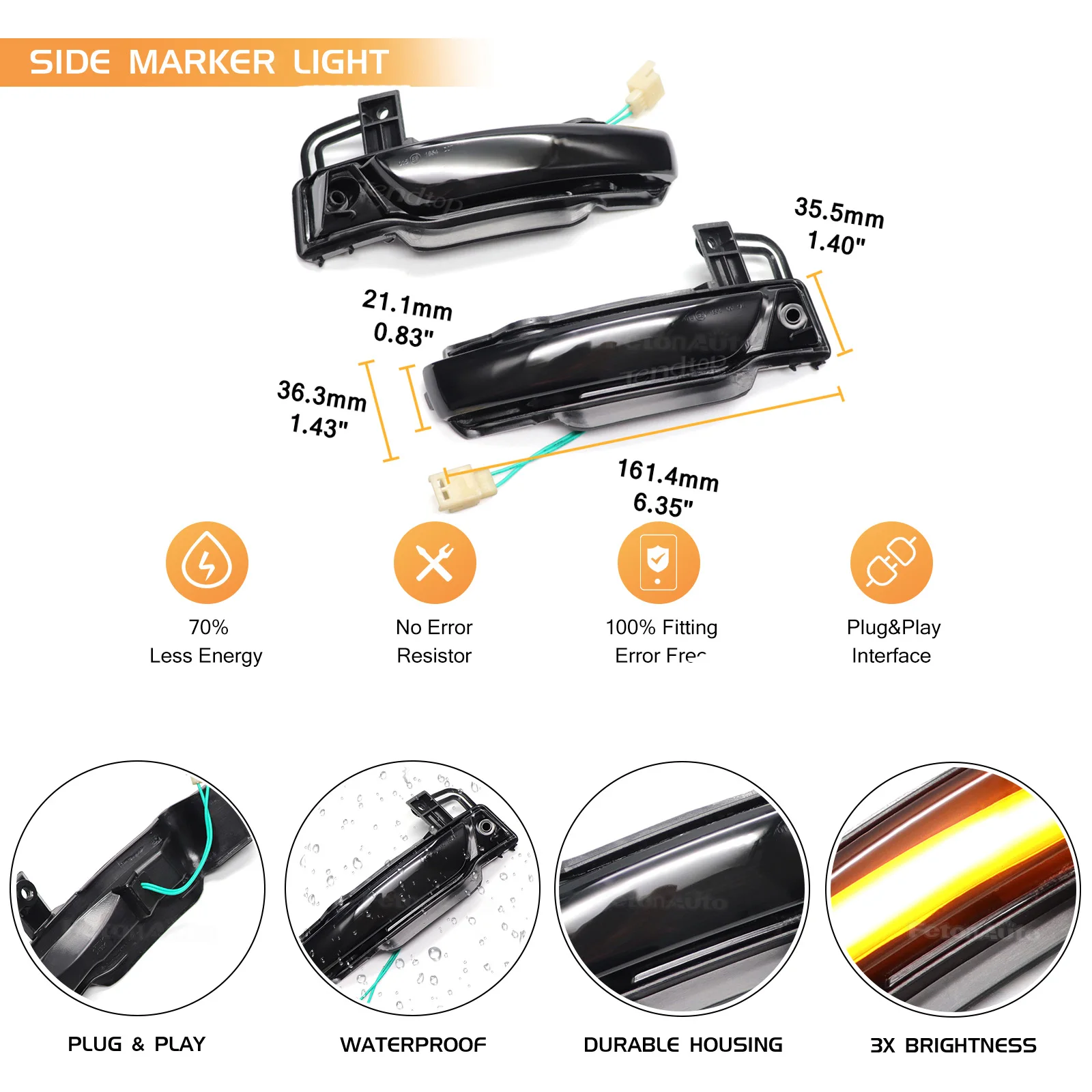 Dla Jeep Grand Cherokee WK2 2011-2018 2019 2020 Samochodowy dynamiczny kierunkowskaz LED Lusterko boczne Lusterko wsteczne Lampa migacza