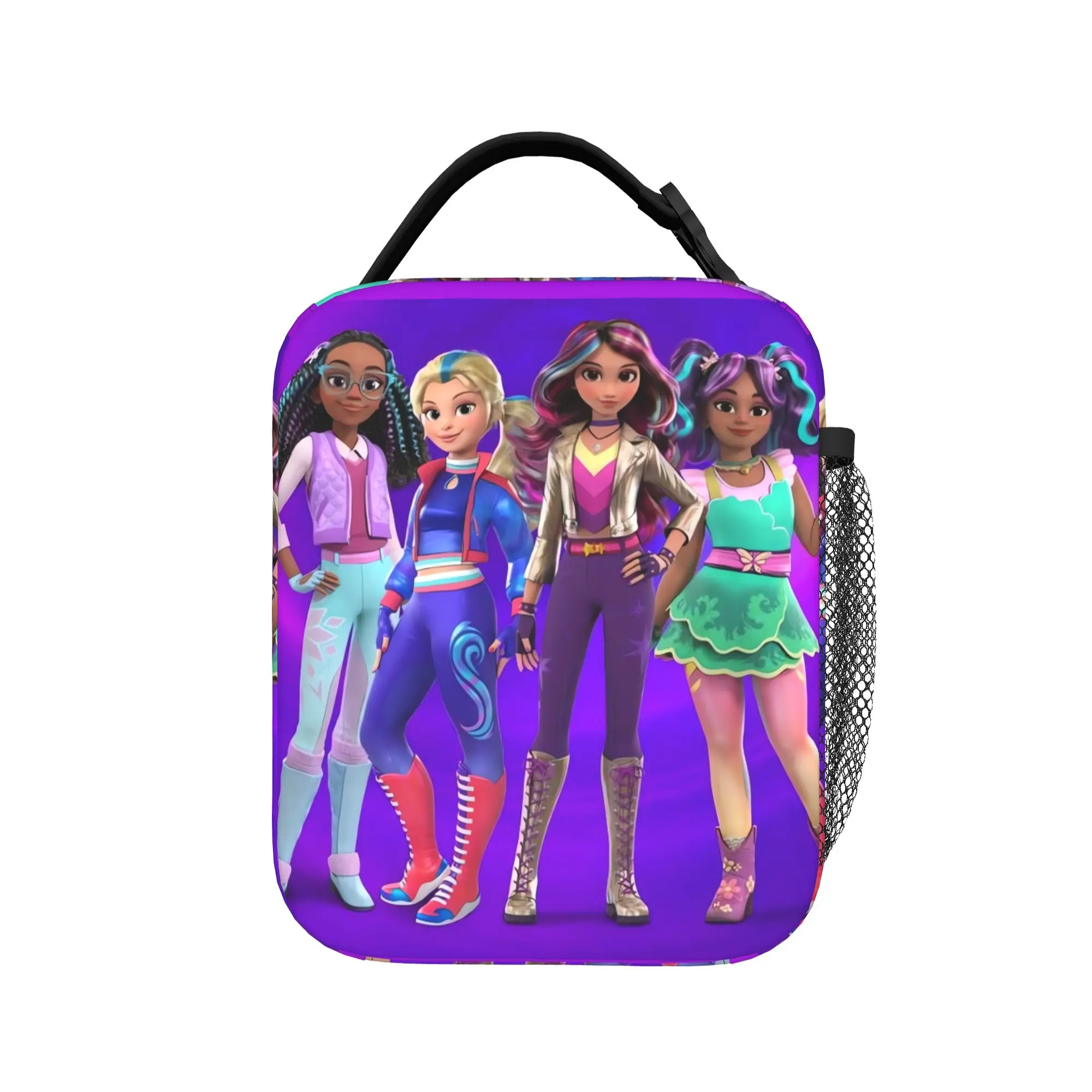 Unicorn Academy Lunch Bag  Casual Lunch Box For Girls School Portable Cooler Bag Waterproof Graphic Design Thermal Tote Handbags