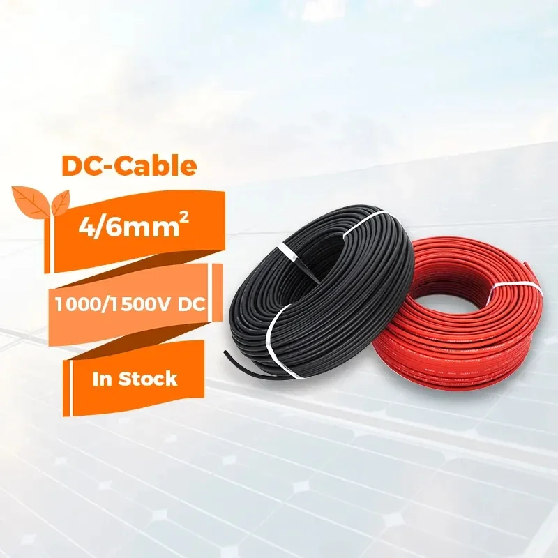 4mm2 6mm2 1000V 1500V DC Single Core Solar Panel Cable PV Solar Cable