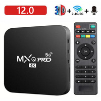New Smart TV Box MXQ-PRO 4K HD Android 10.0 Smart TV Box 2.4/5G Dual-WIFI 3D Video Media Player Home Theater TV Set-top Box