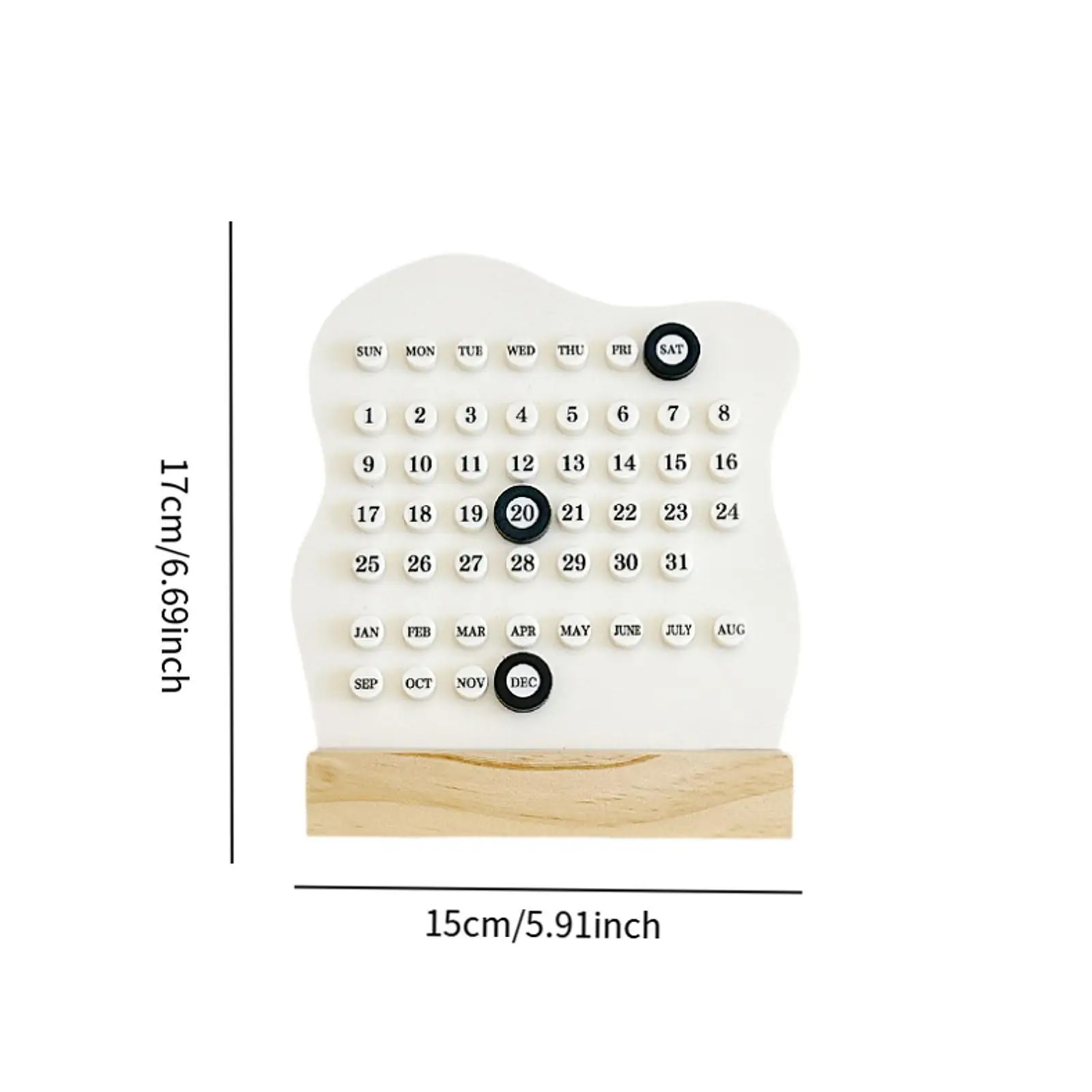 Desk Calendar Unique Creative Planner Calendar for Restaurant Kitchen Office