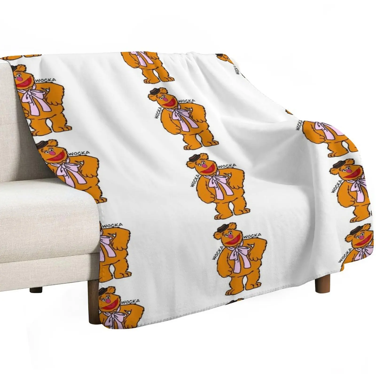 The Muppets - Fozzie Bear Wocka Wocka Throw Blanket Warm Throw Blanket Gift for Anniversary