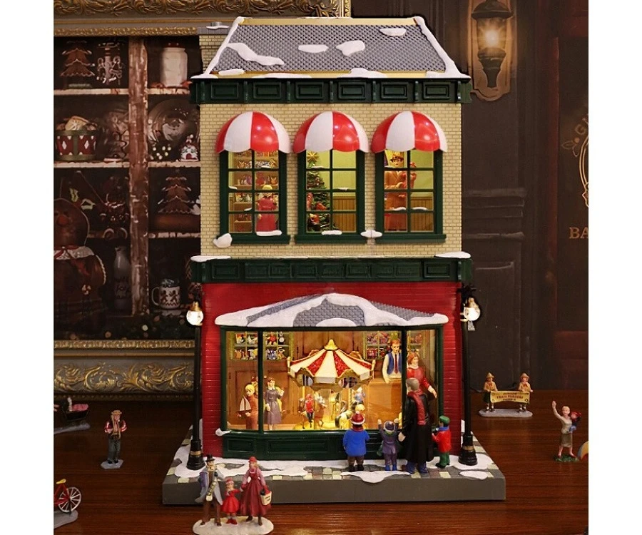 Christmas Carousel Music Box Music Box House Christmas Gift