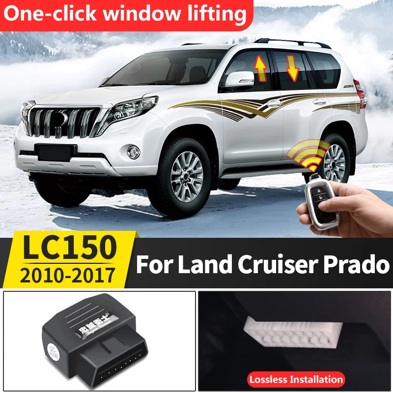 2010-2017 For Toyota Land Cruiser Prado 150  2.8T Displacement OBD Automatic Lifting Window Drop Lock Modification Accessories