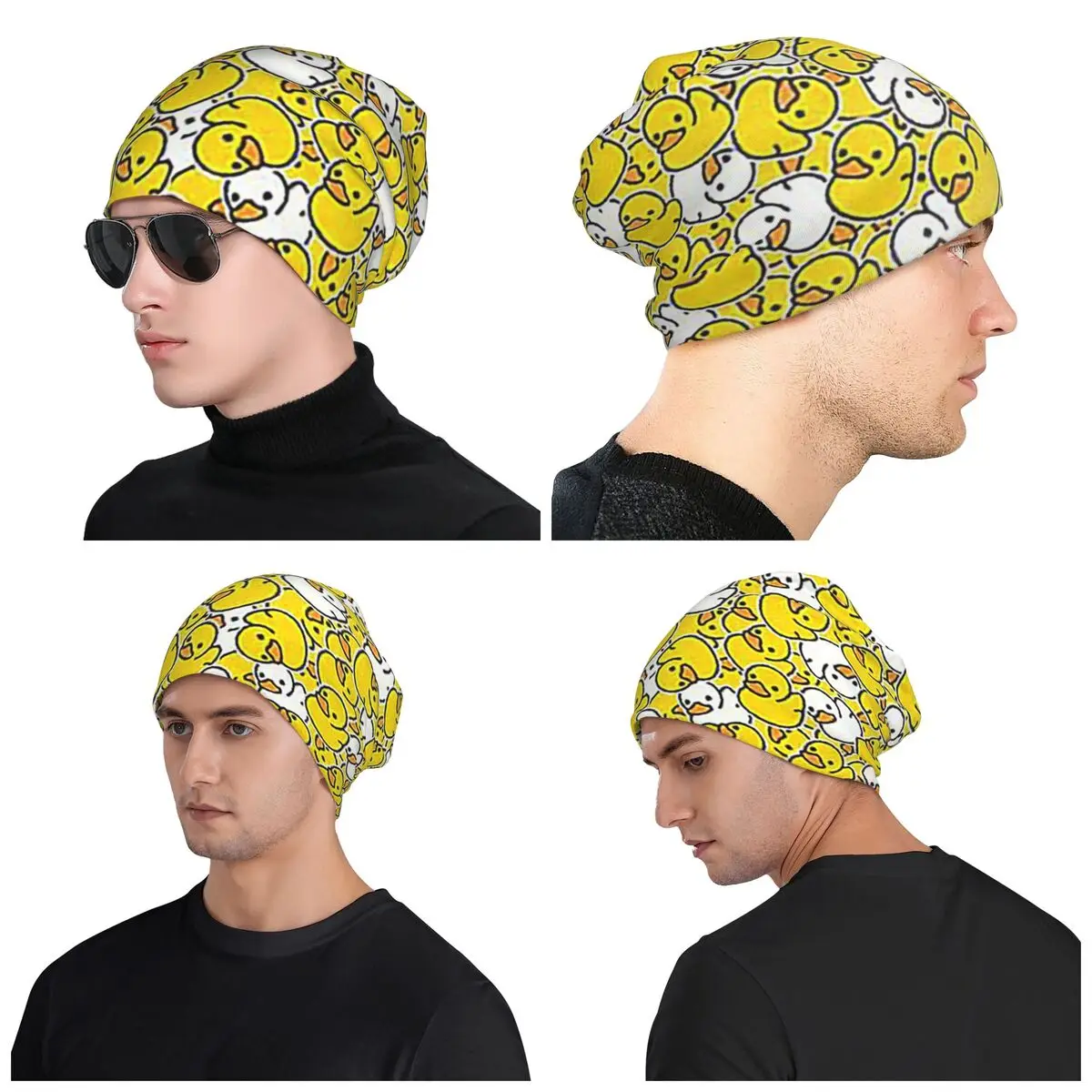 بطة مطاطية لطيف نمط تصميم Skullies Beanies القبعات الدافئة الخريف الشتاء في الهواء الطلق قبعة محبوك بونيه قبعات للجنسين الكبار #2