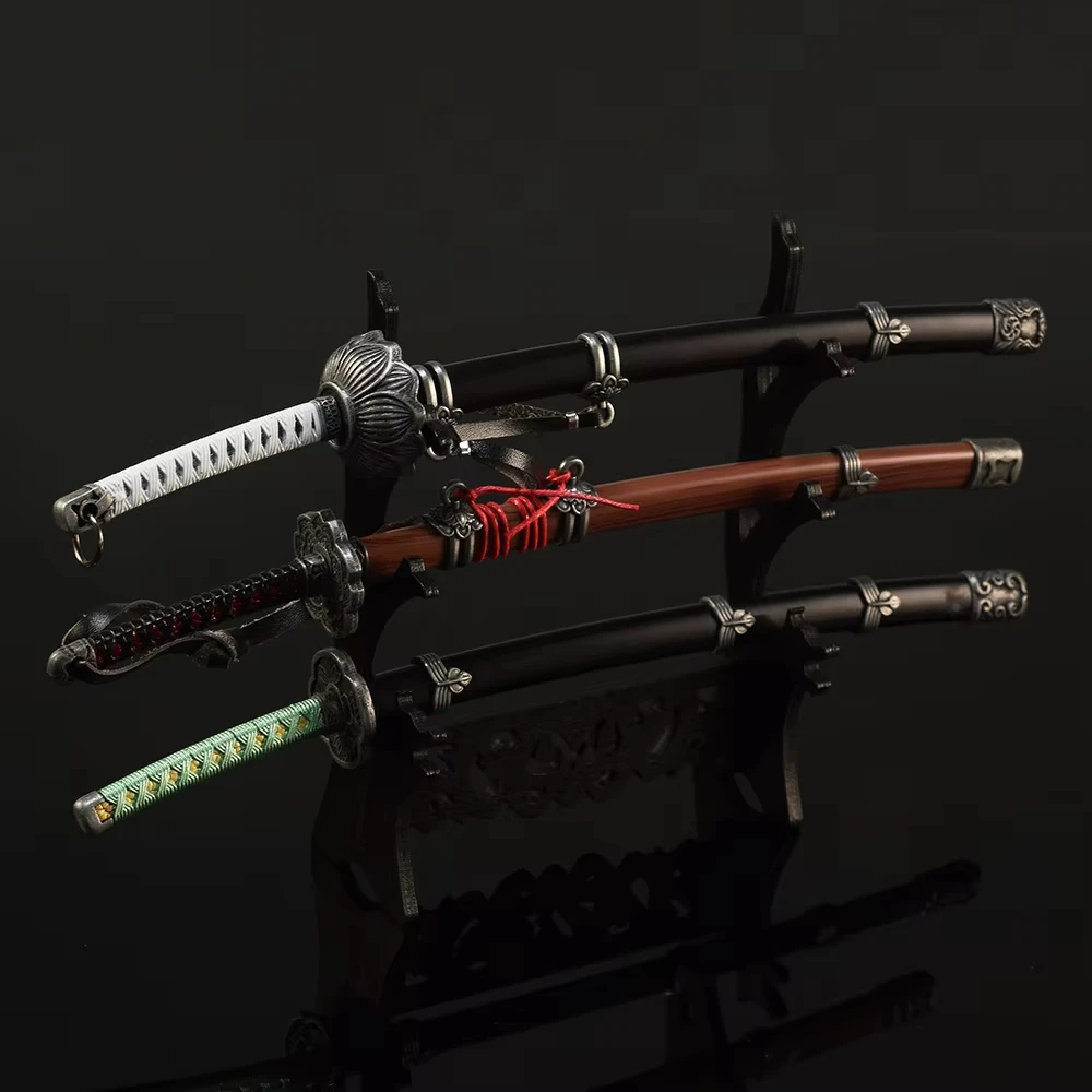 SEKIRO-ShadelDie Twice Sword Keychain, Game Peripheral, Fushigiri Wolf Weapon, Katana Models, Version Collecemballages Gift Toys, 26cm