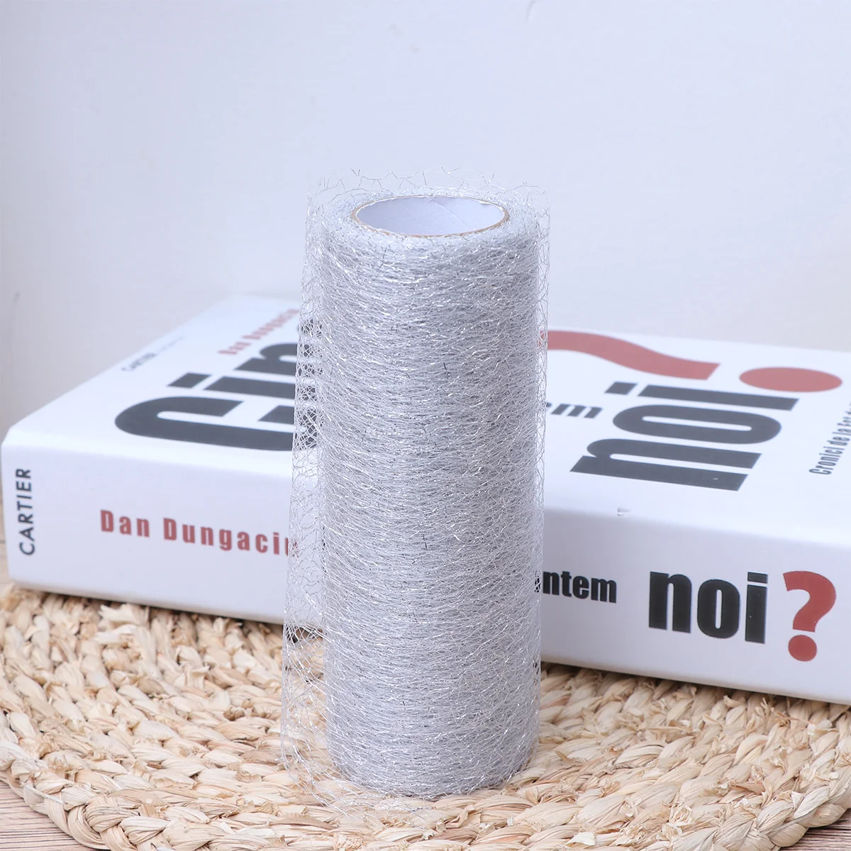 15 Cm 10 Yards Zilveren Tule Rollen Polyester Netting Stof Voor Diy Bruiloft Decoraties Tutu Rok Ambachtelijke Cadeaupapier poly Mesh