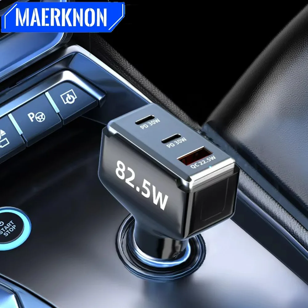 

80W USB Car Charger Multi port high-power Fast Charging Car Charger For iPhone Xiaomi Samsung Huawei Mobile Car Phone Charger