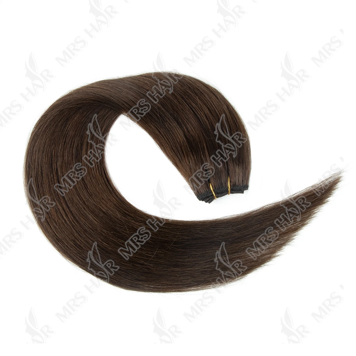 Brown Hair Bundles Sew-in Double Weft Natural Straight Human Hair Bundles 50g/pack MachineRemy 12-24 inch Colored Bundle Deals